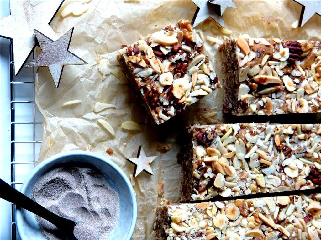 Veganer Lebkuchen Nussbrot